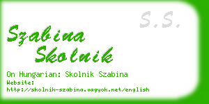 szabina skolnik business card